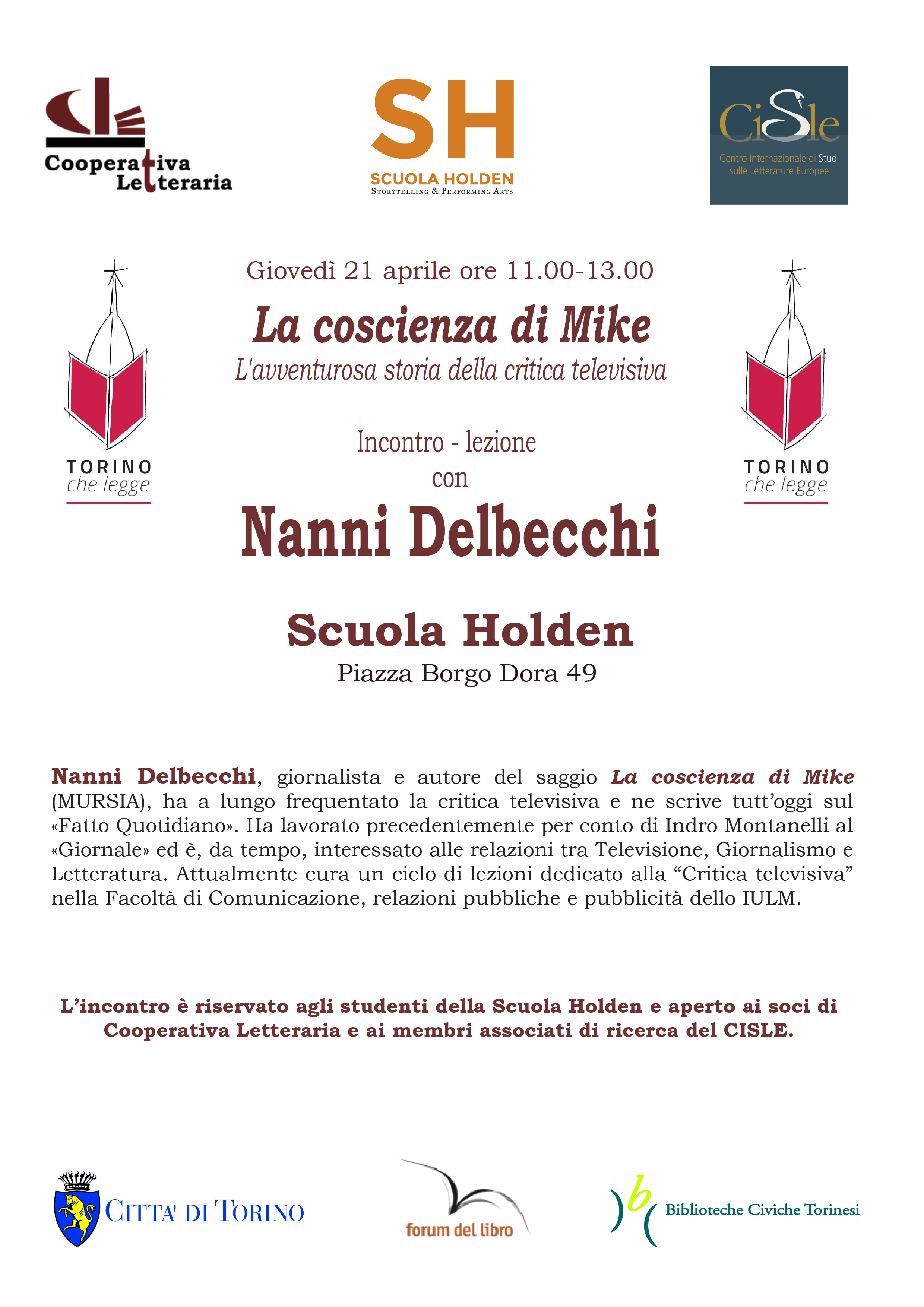 Locandina dell'evento